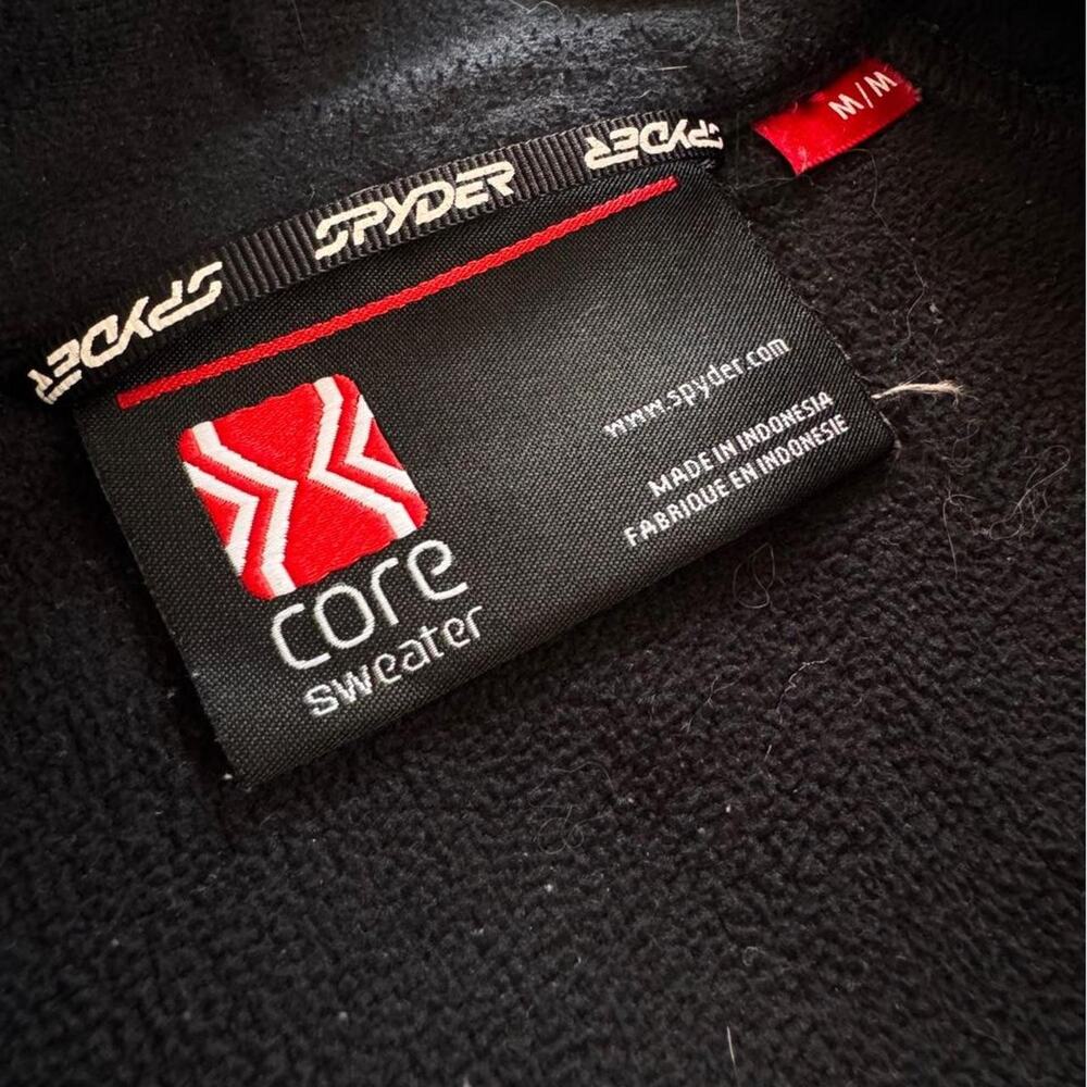 Spyder Black Quarter Zip Sweater Knit Sweatshirt - Picture 3 of 4